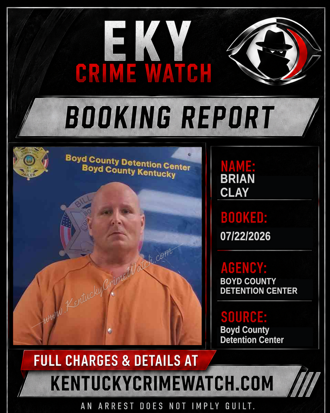 BRIAN CLAY booking image