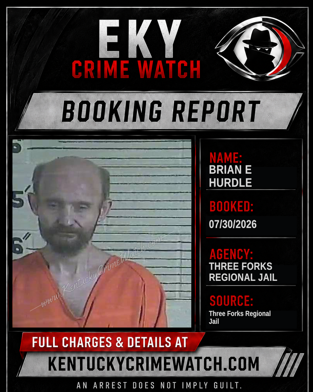 Brian E Hurdle booking image
