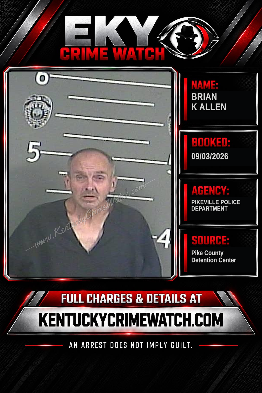 BRIAN K ALLEN booking image