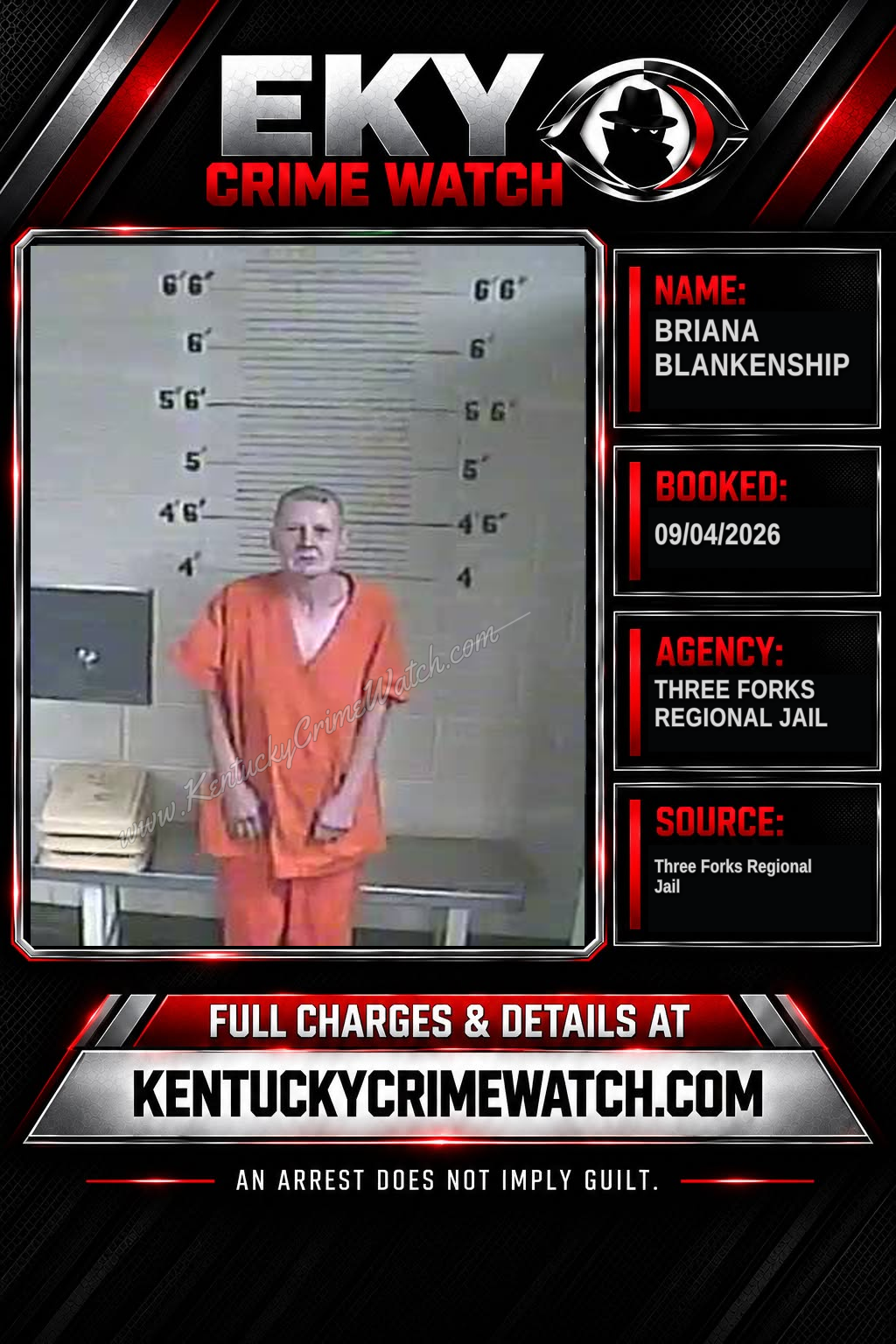 Briana Blankenship booking image
