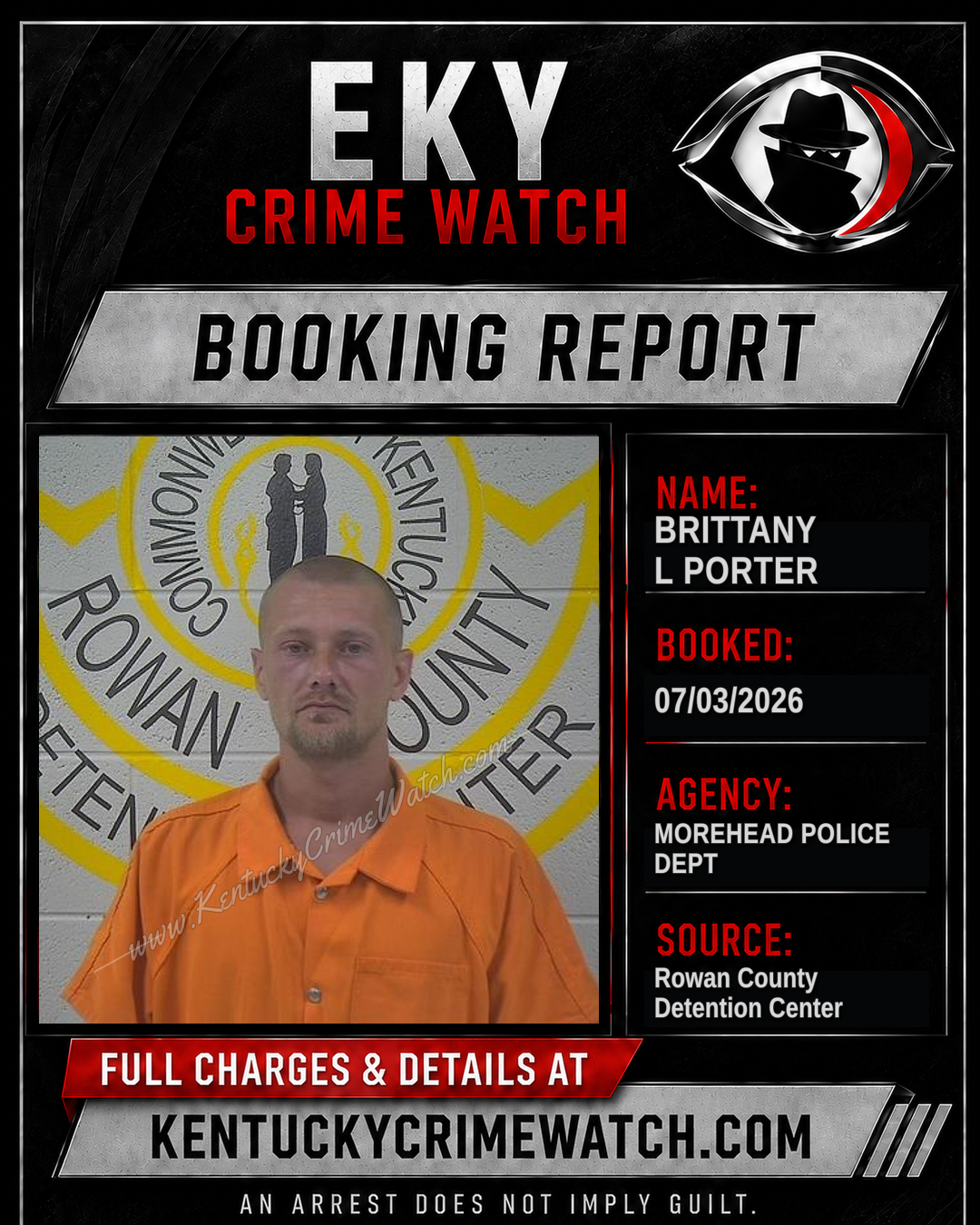 BRITTANY L PORTER booking image
