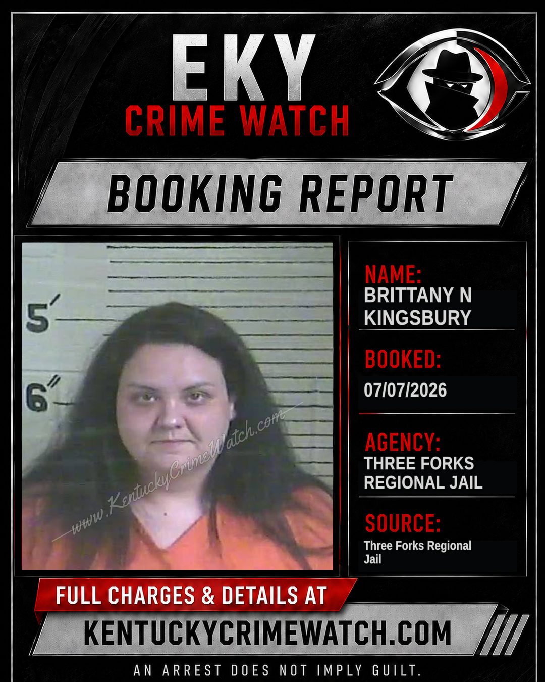 Brittany N Kingsbury booking image