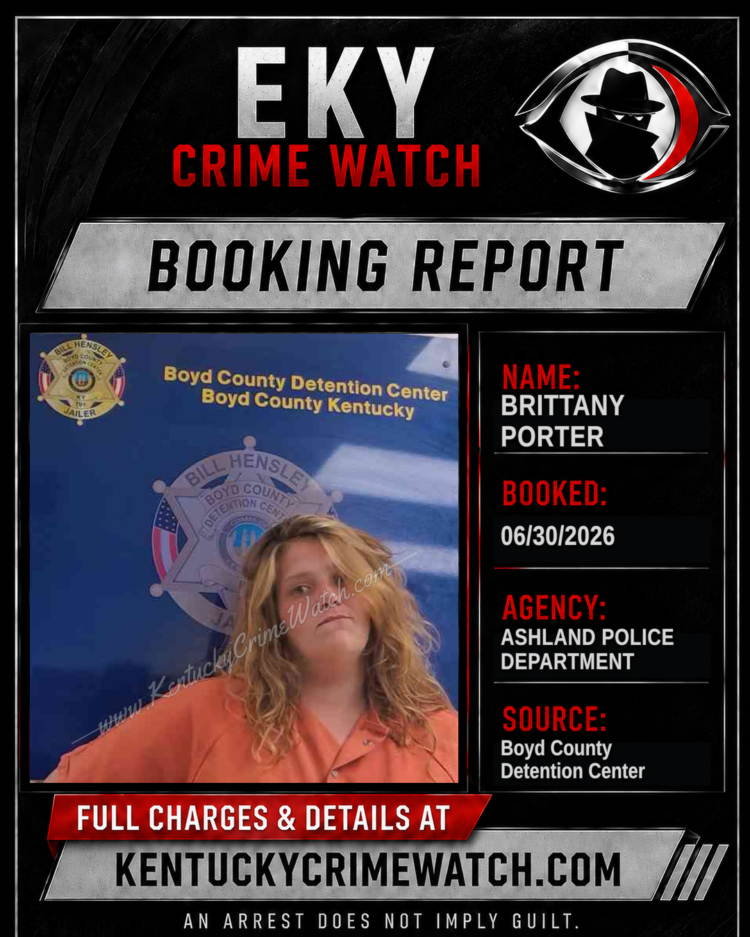 BRITTANY PORTER booking image