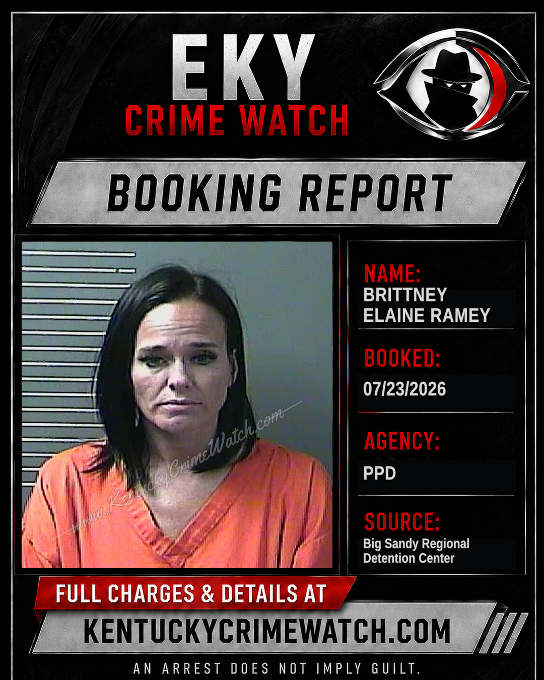 BRITTNEY ELAINE RAMEY booking image