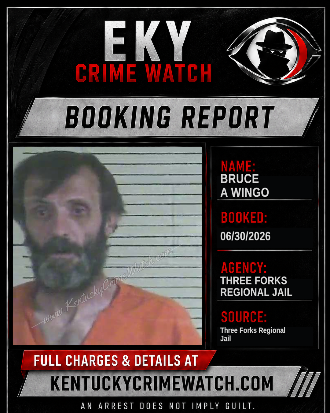 Bruce A Wingo booking image