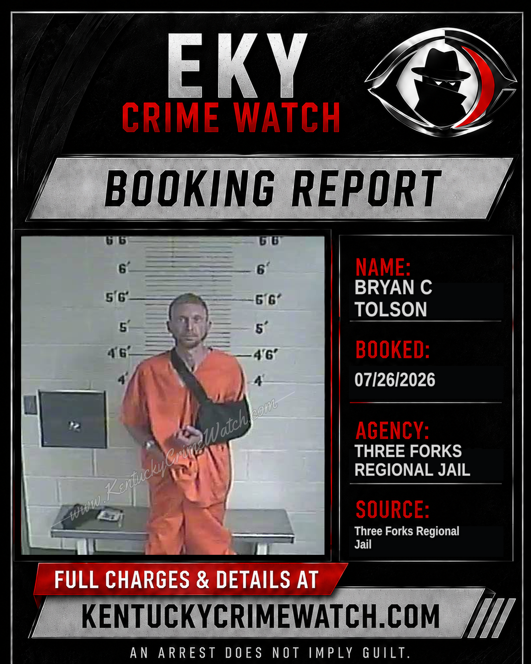 Bryan C Tolson booking image