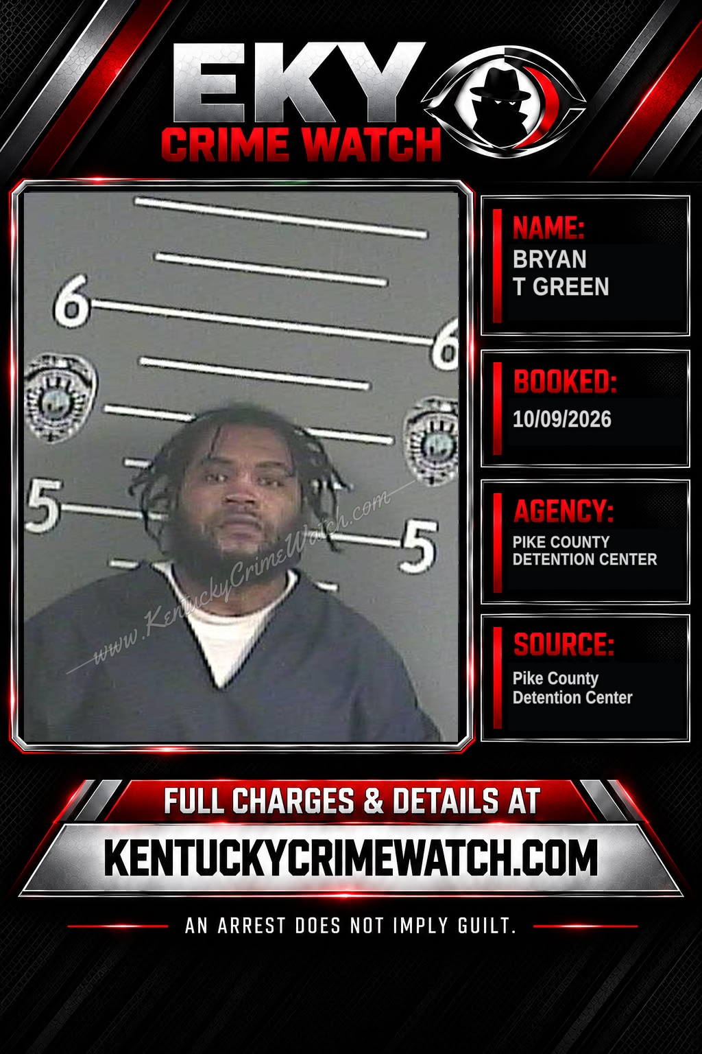 BRYAN T GREEN booking image