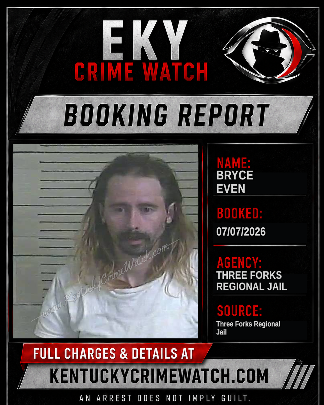 Bryce Even booking image