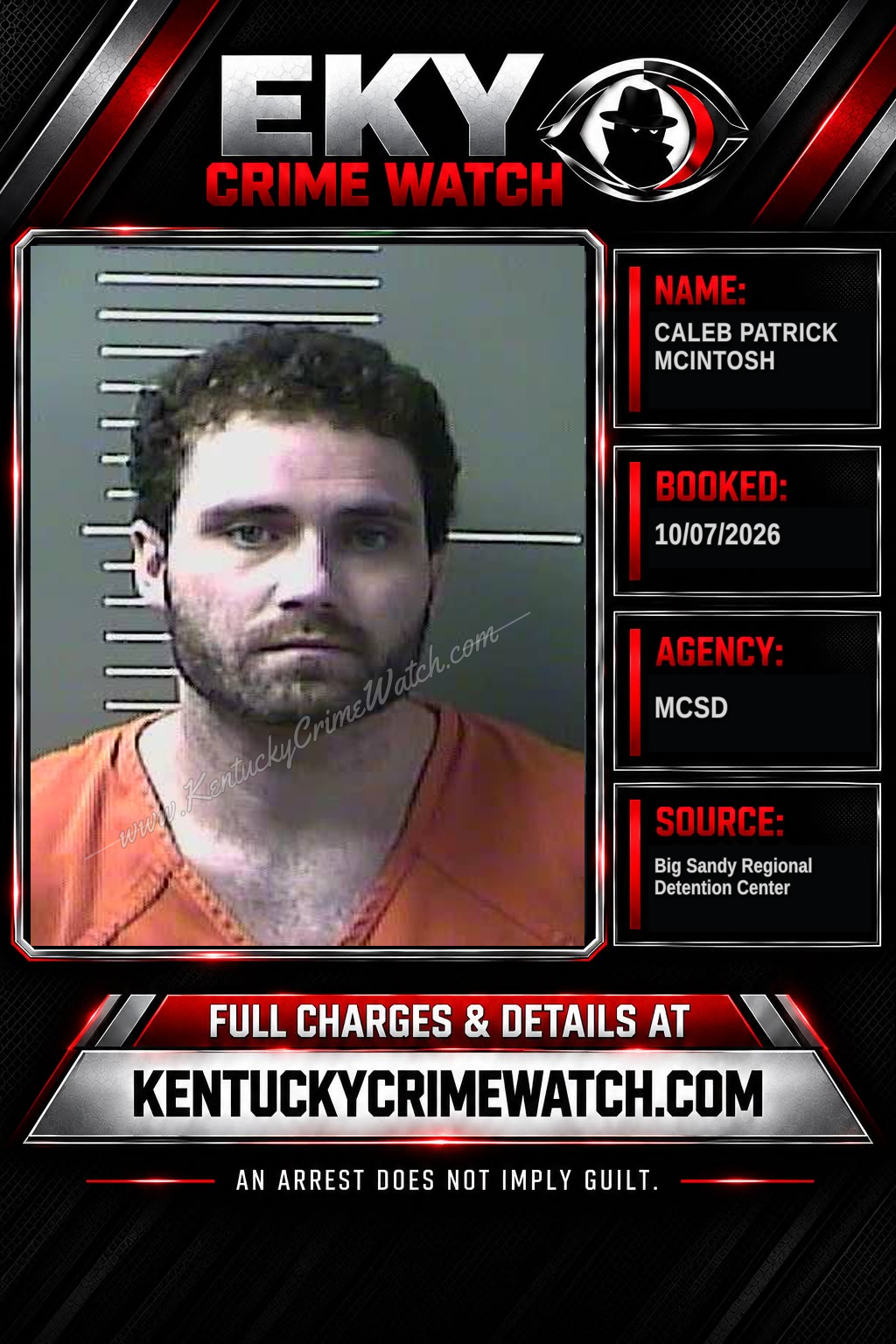 CALEB PATRICK MCINTOSH booking image