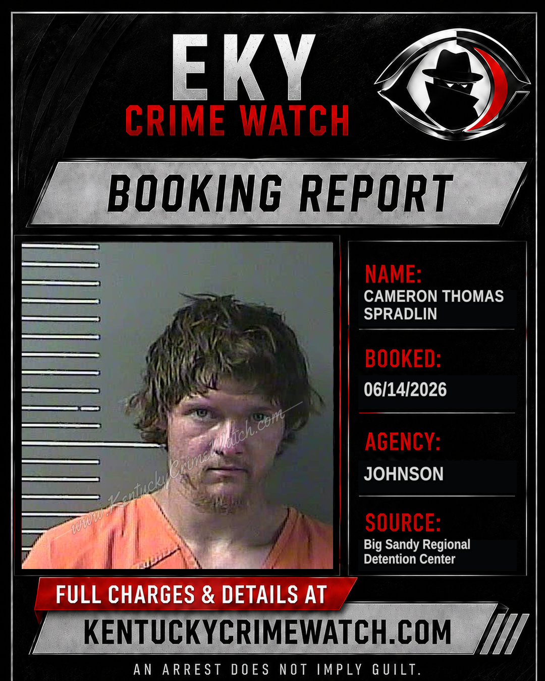 CAMERON THOMAS SPRADLIN booking image