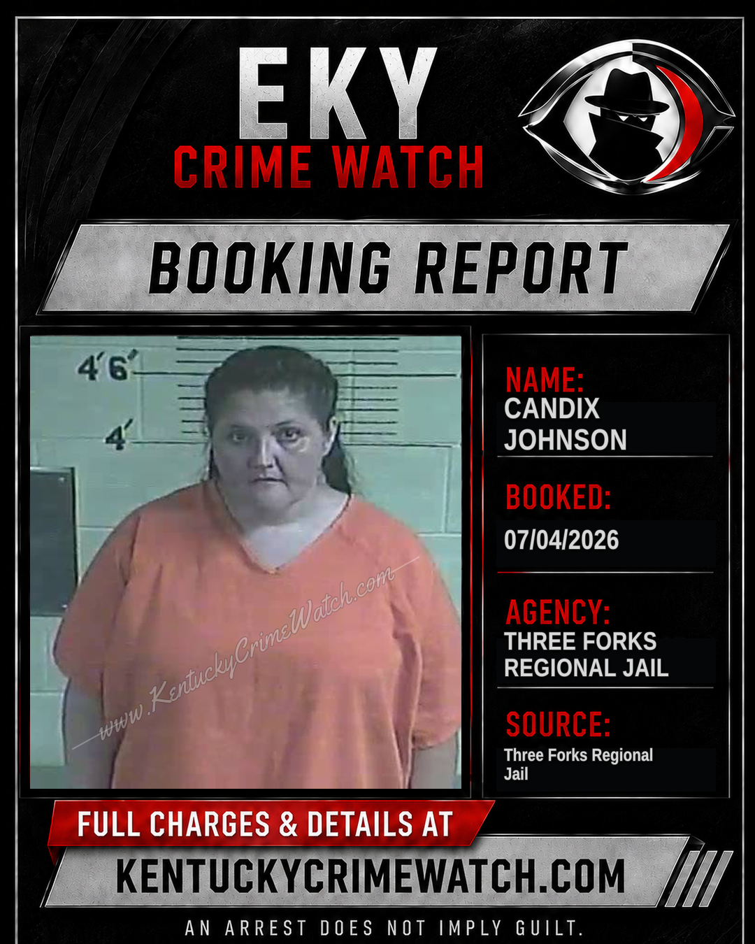 Candix Johnson booking image