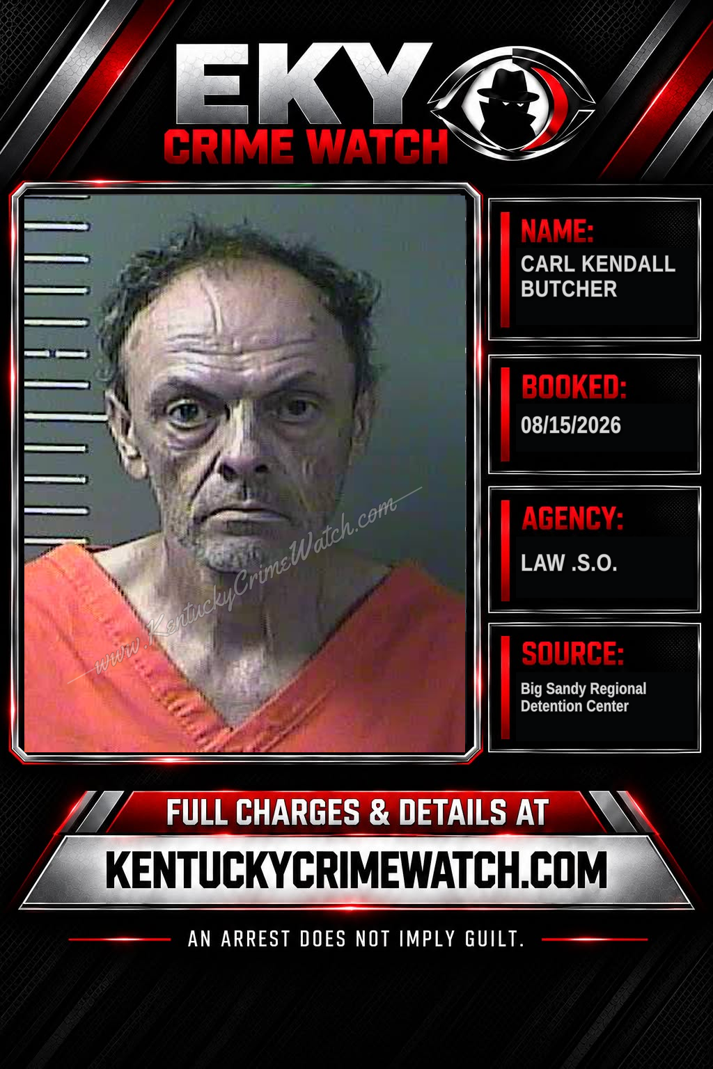 CARL KENDALL BUTCHER booking image
