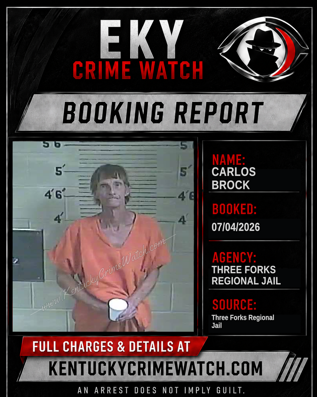Carlos Brock booking image
