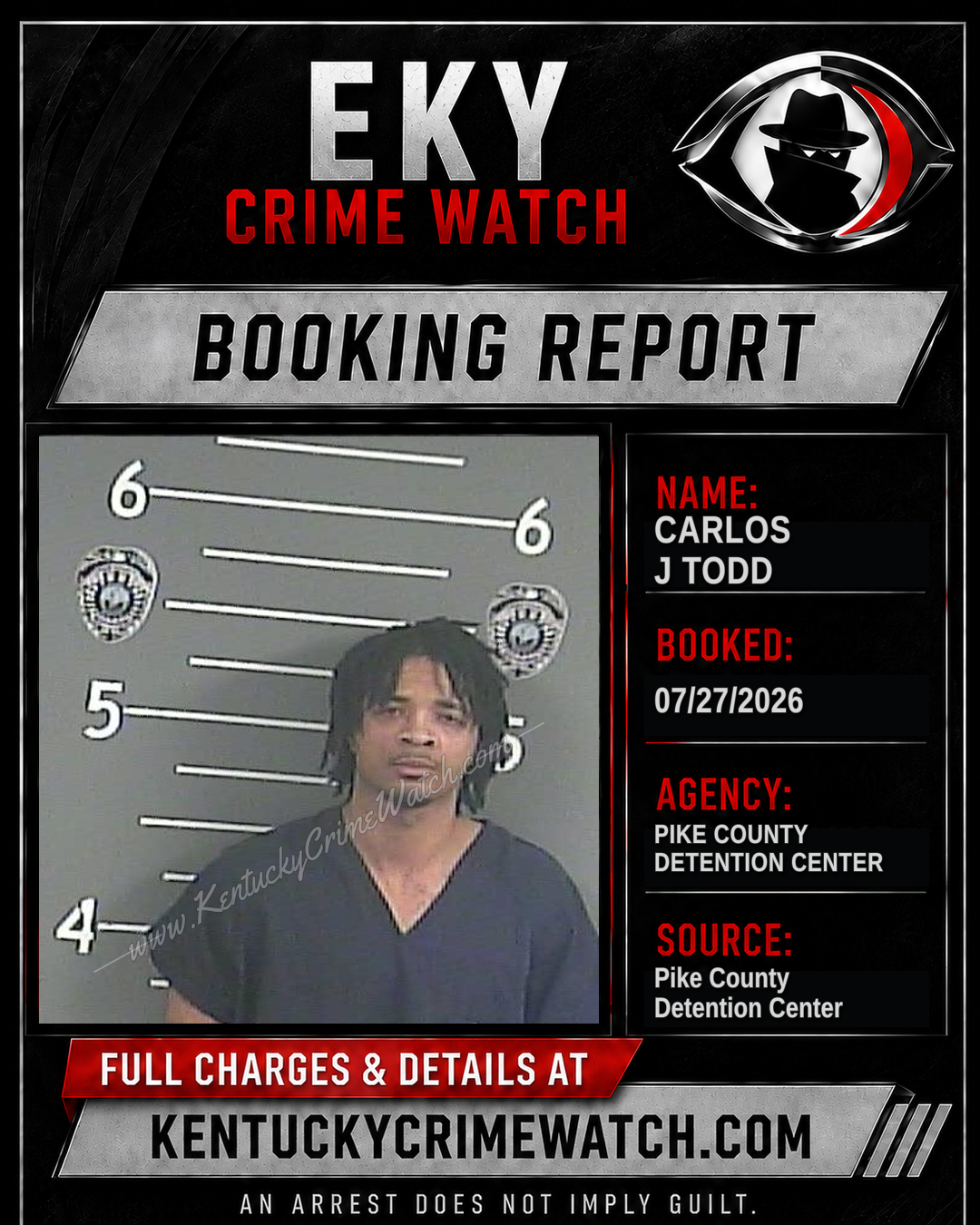 CARLOS J TODD booking image