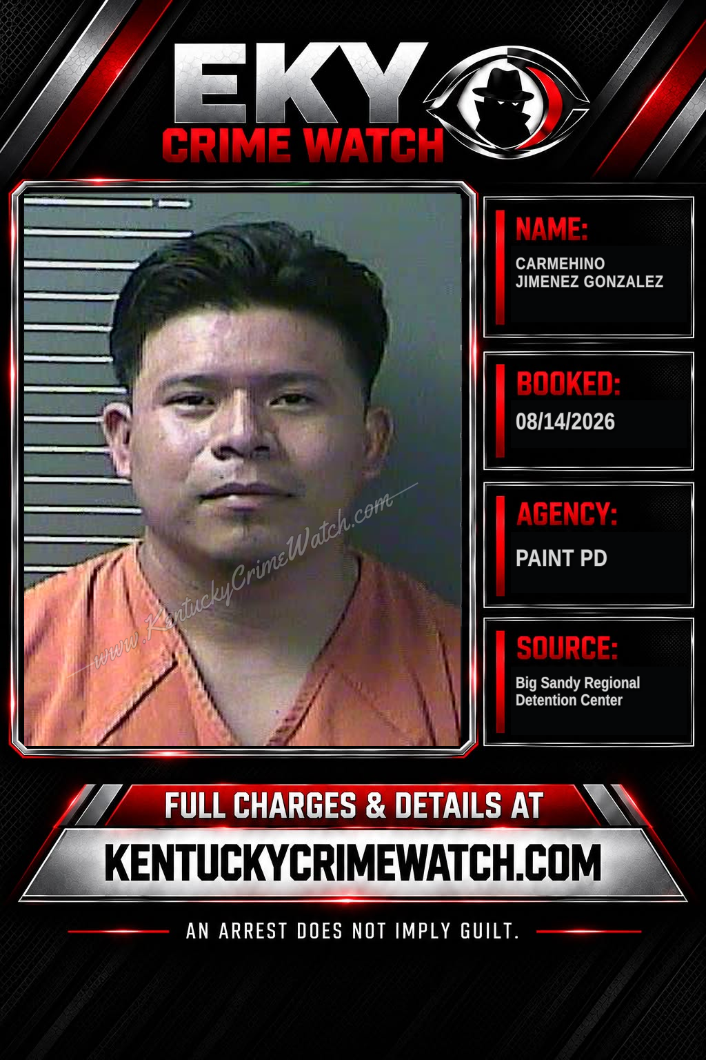 CARMEHINO JIMENEZ GONZALEZ booking image