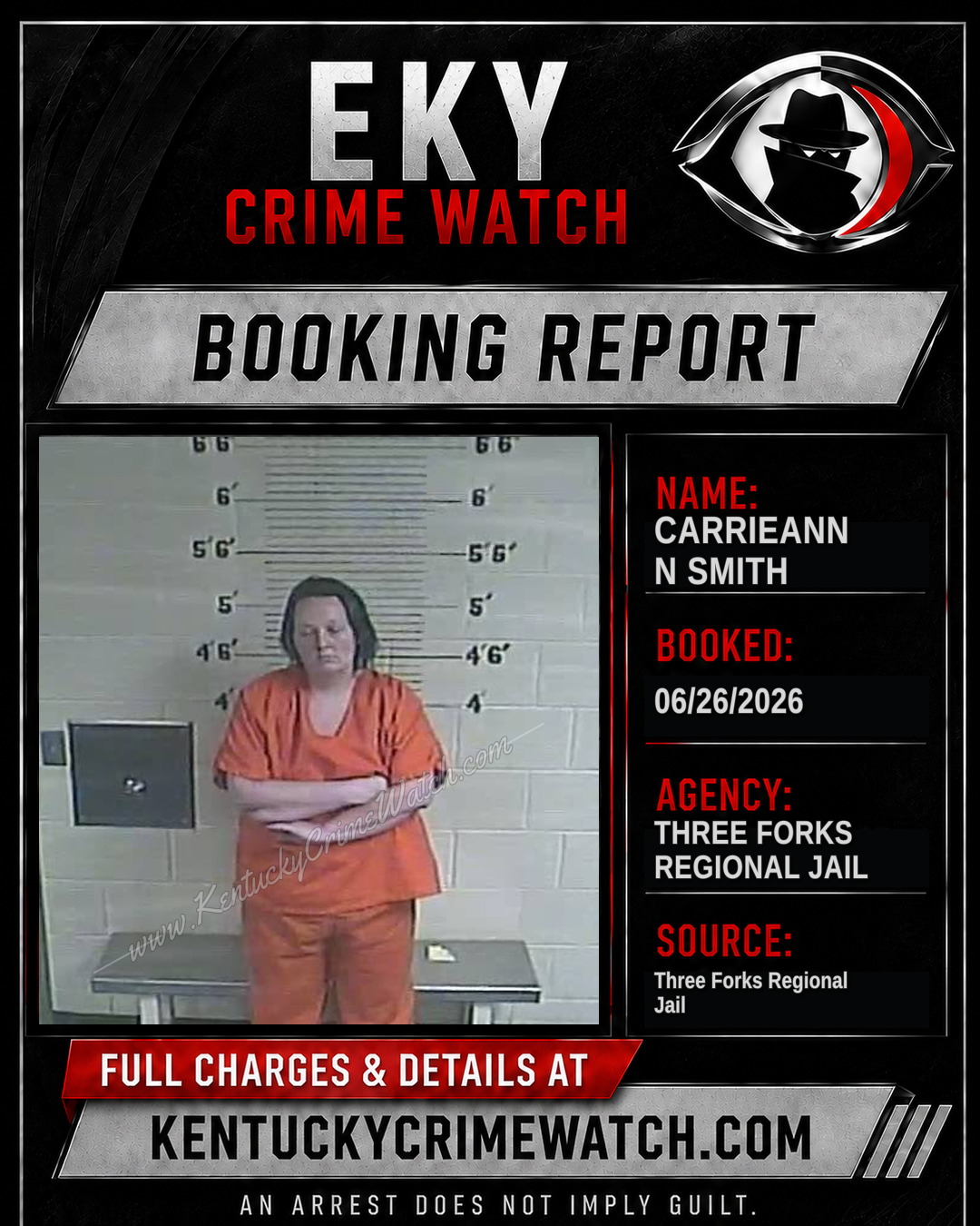 CARRIEANN N SMITH booking image