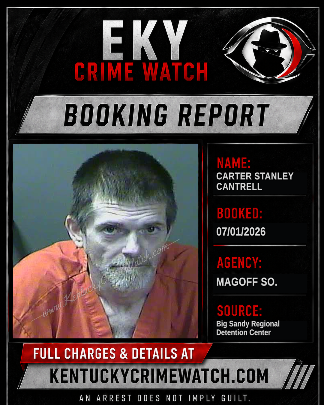 CARTER STANLEY CANTRELL booking image