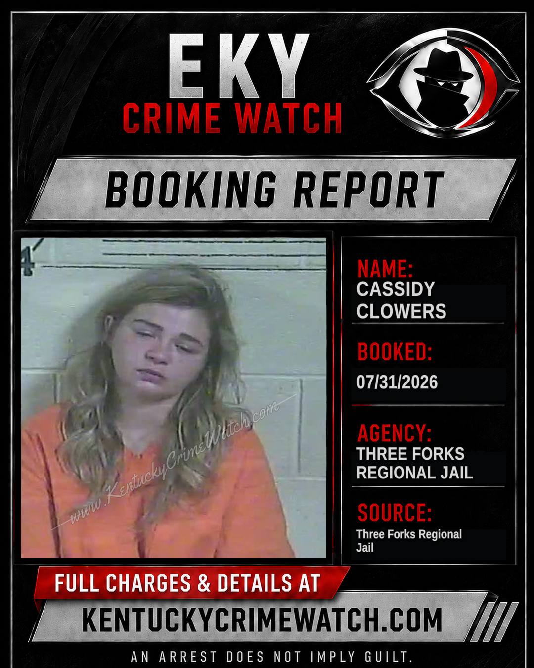 Cassidy Clowers booking image