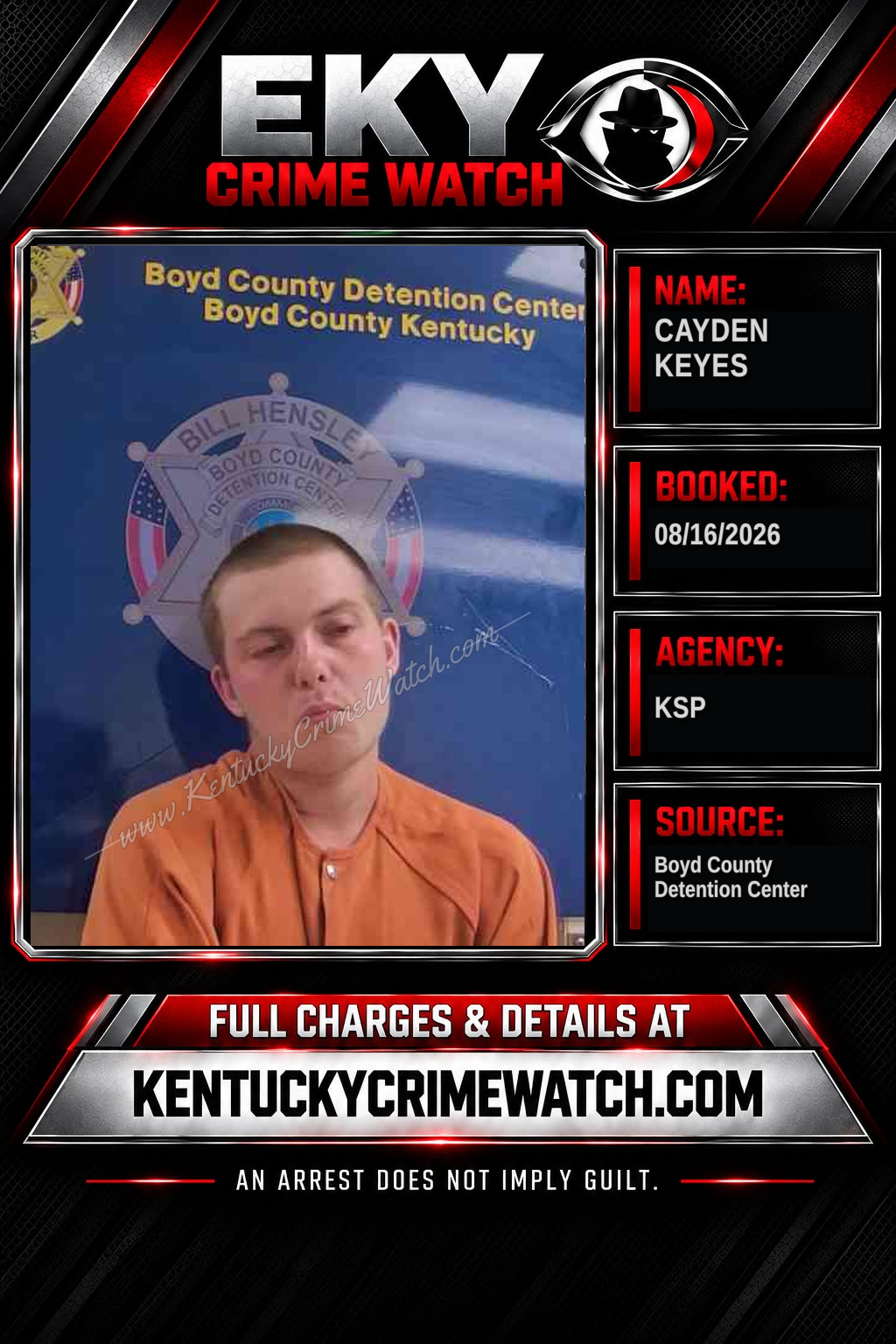 CAYDEN KEYES booking image