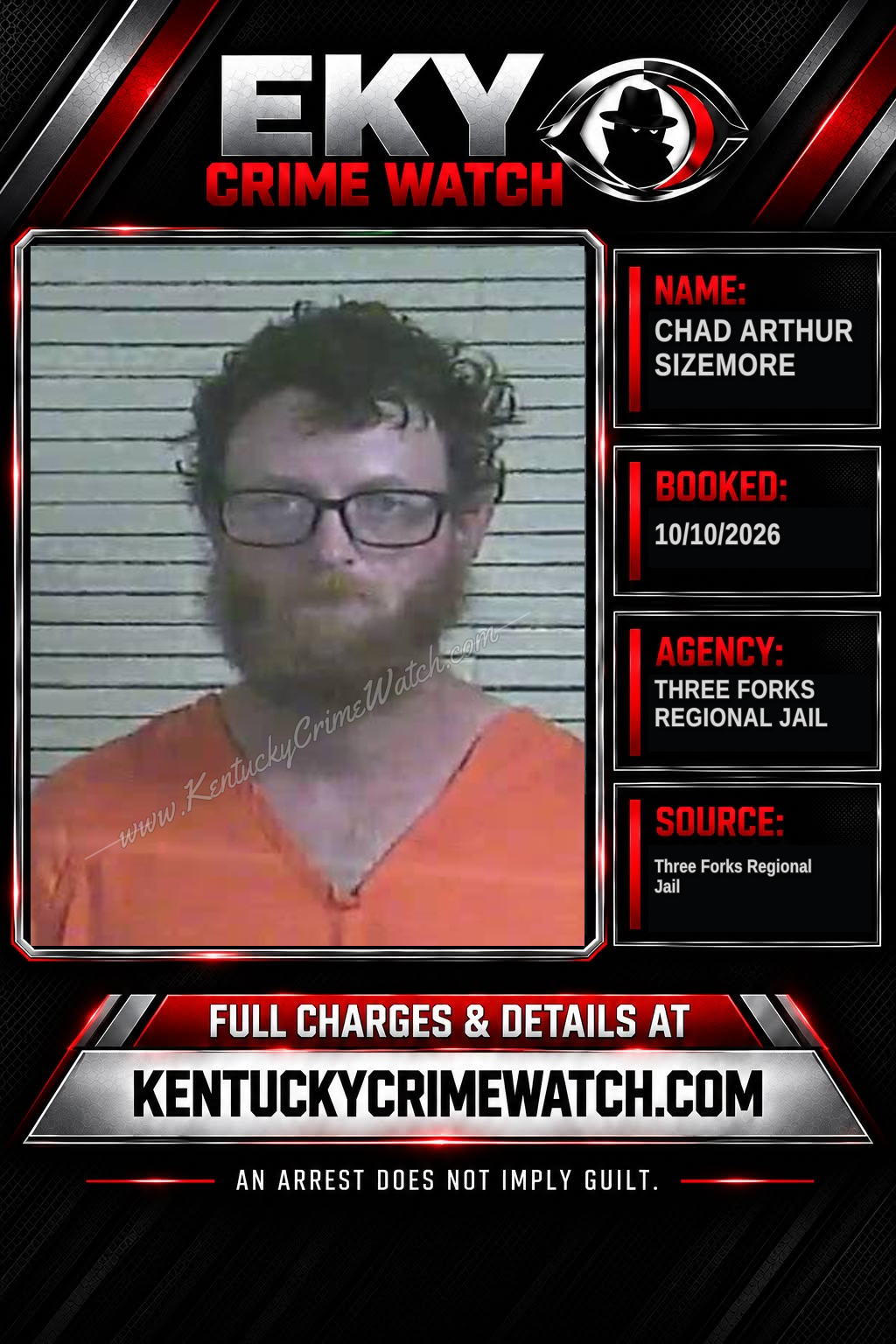 Chad Arthur Sizemore booking image