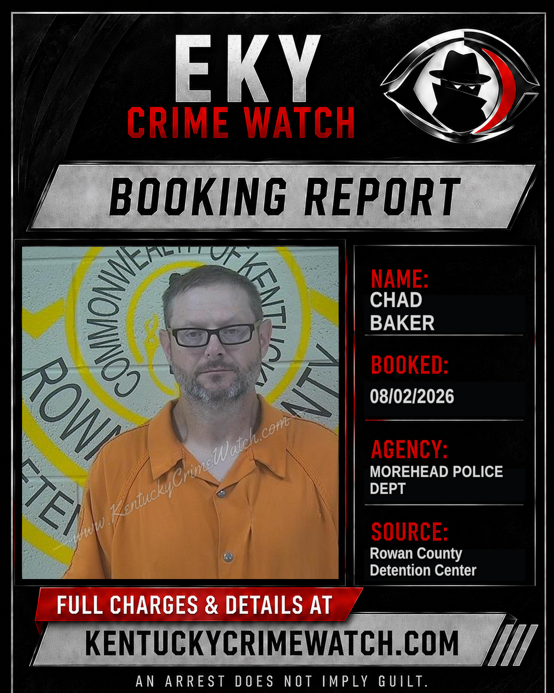 CHAD BAKER booking image