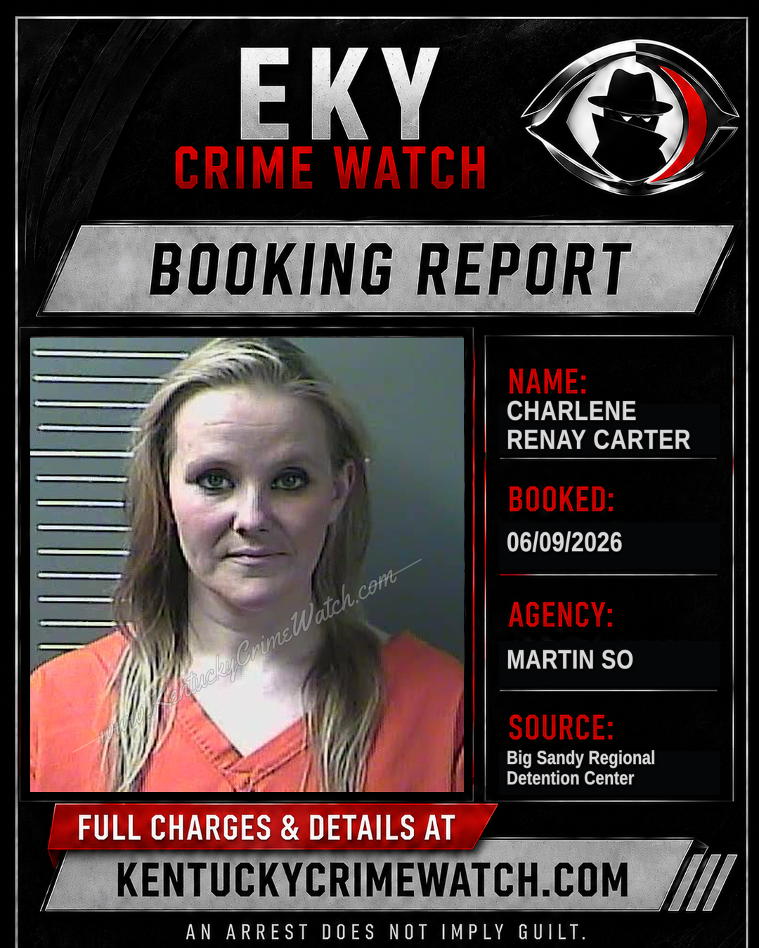 CHARLENE RENAY CARTER booking image