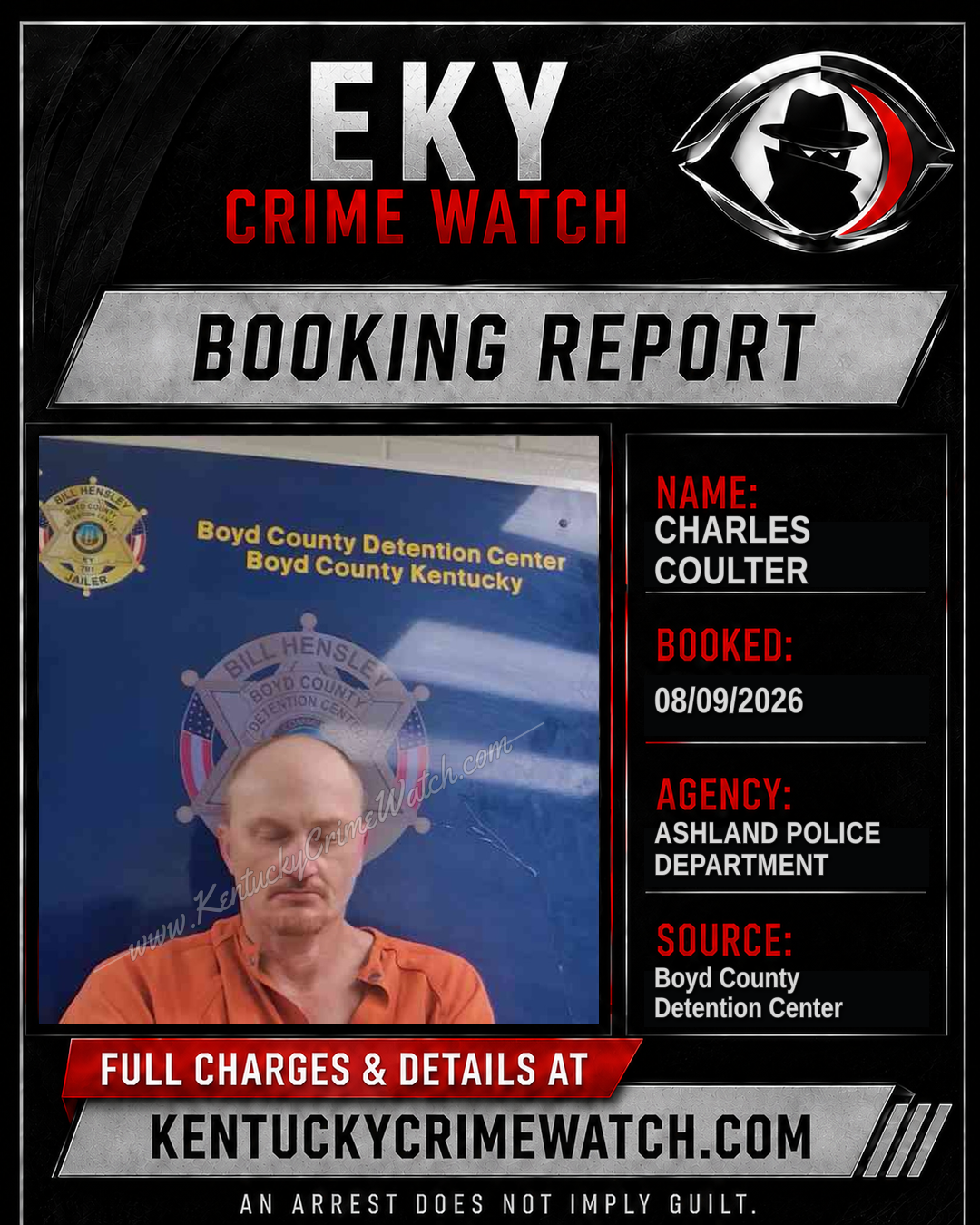 CHARLES COULTER booking image