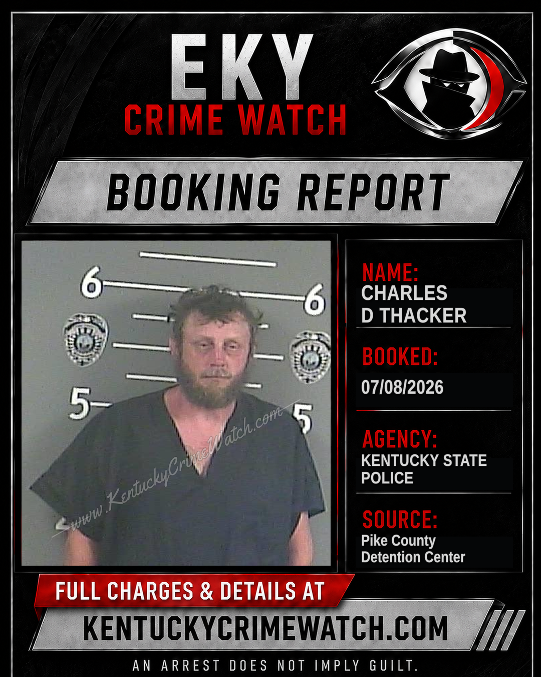 CHARLES D THACKER booking image