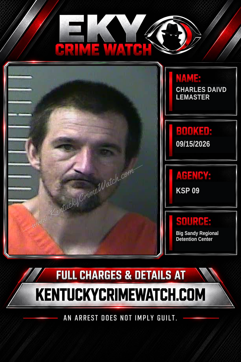 CHARLES DAIVD LEMASTER booking image