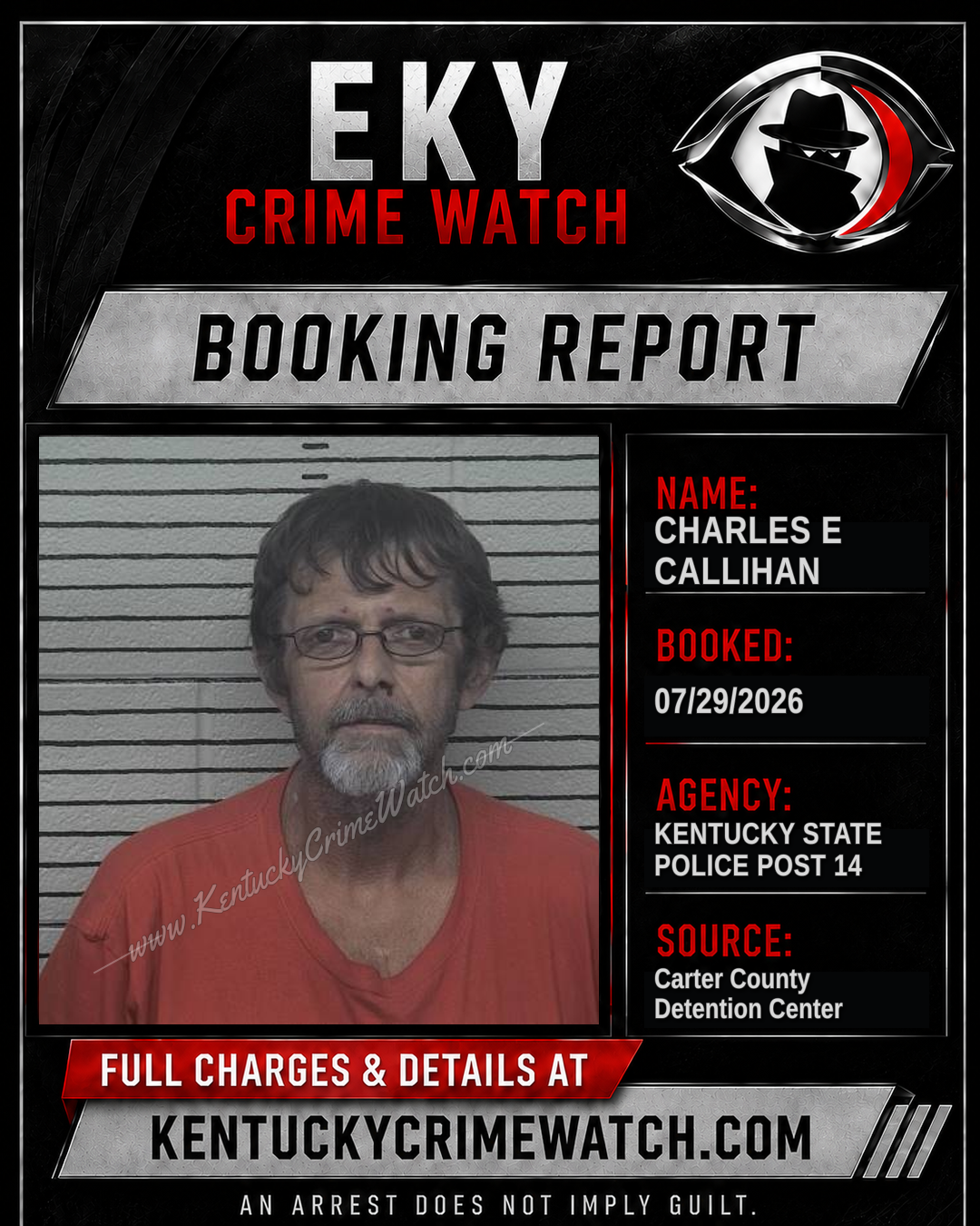 CHARLES E CALLIHAN booking image