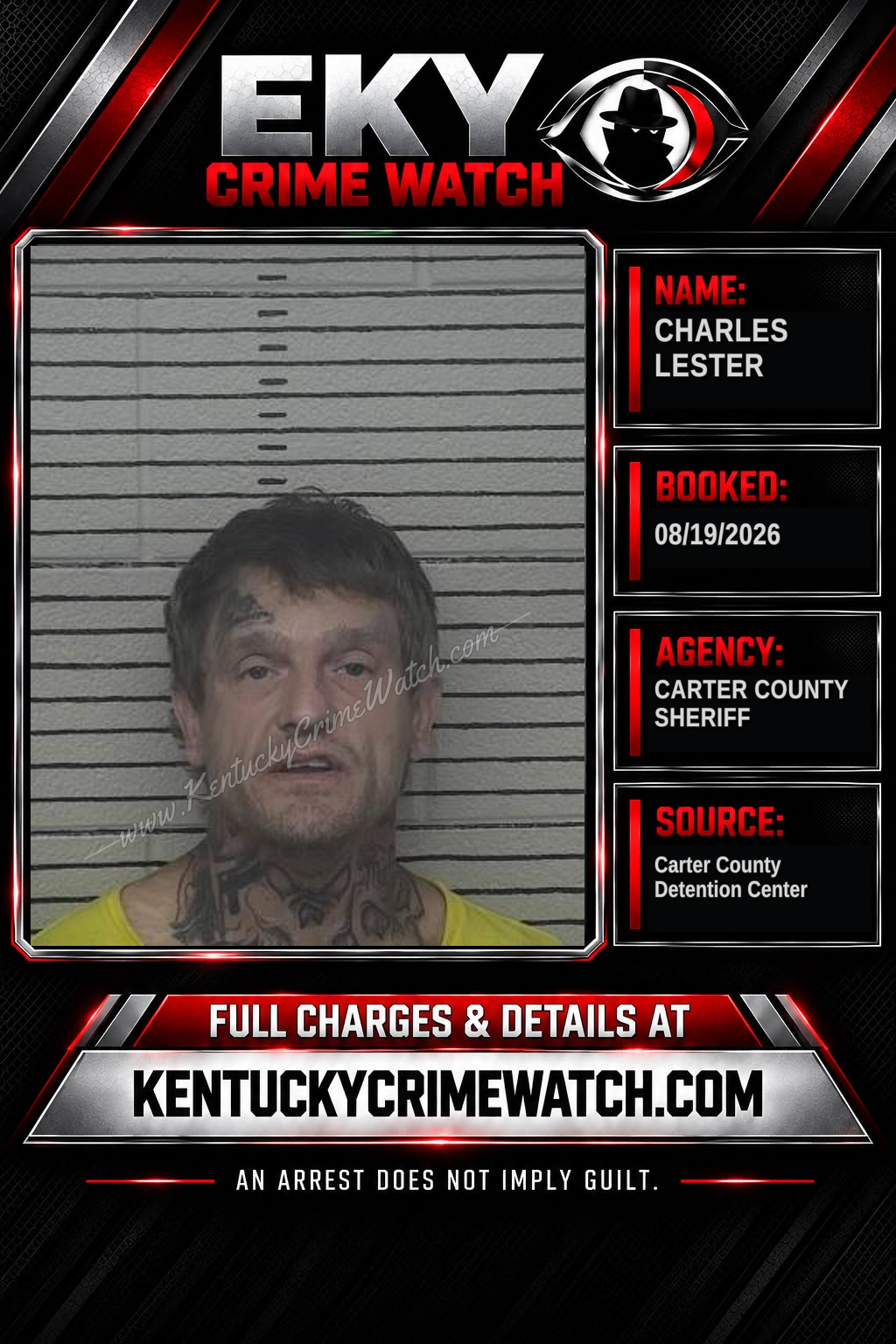 CHARLES LESTER booking image