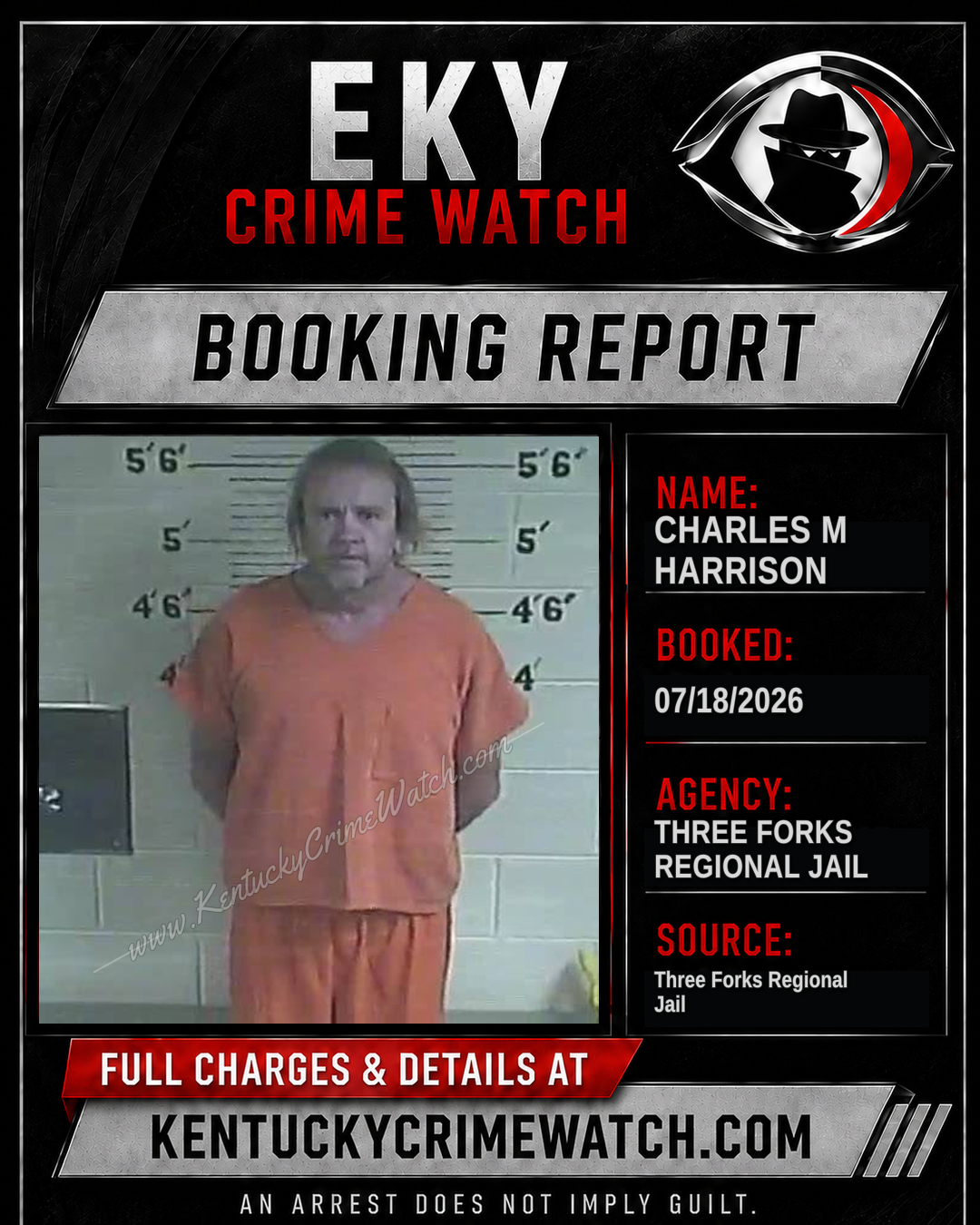 Charles M Harrison booking image