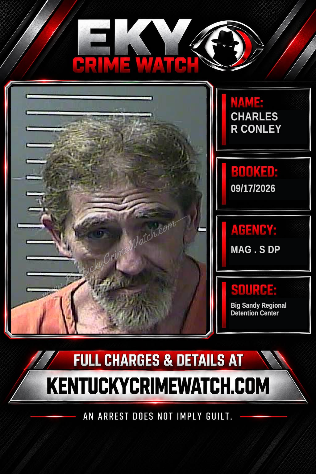 CHARLES R CONLEY booking image
