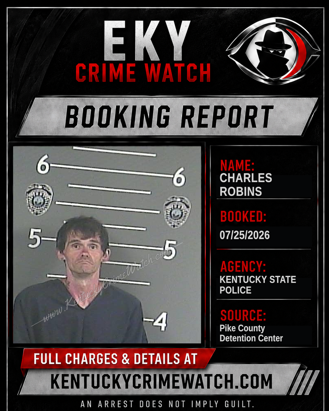 CHARLES ROBINS booking image