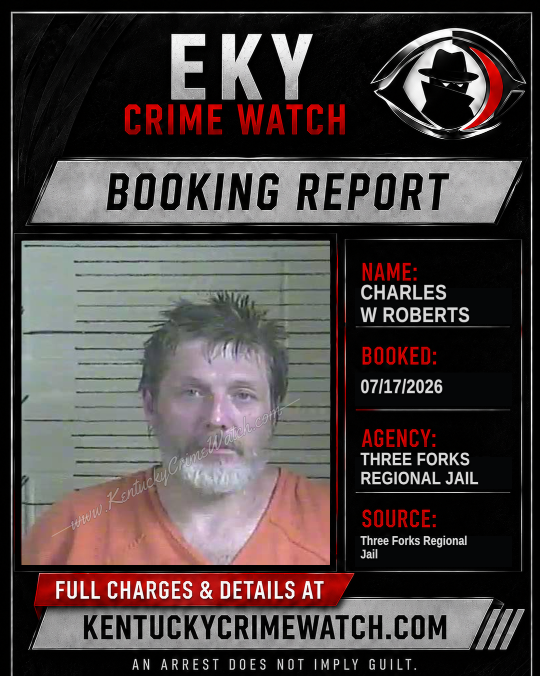 Charles W Roberts booking image
