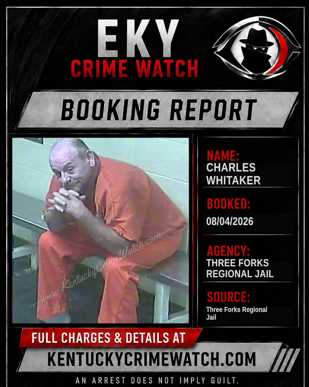 CHARLES WHITAKER booking image