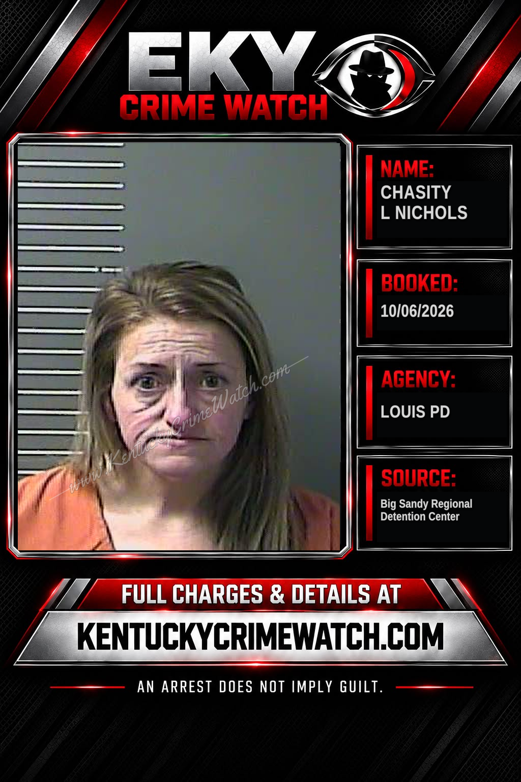 CHASITY L NICHOLS booking image