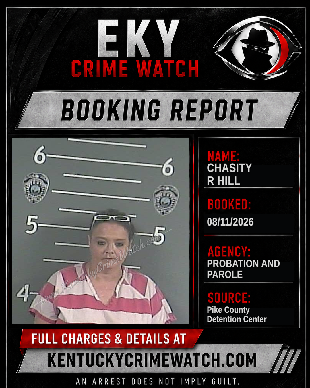 CHASITY R HILL booking image