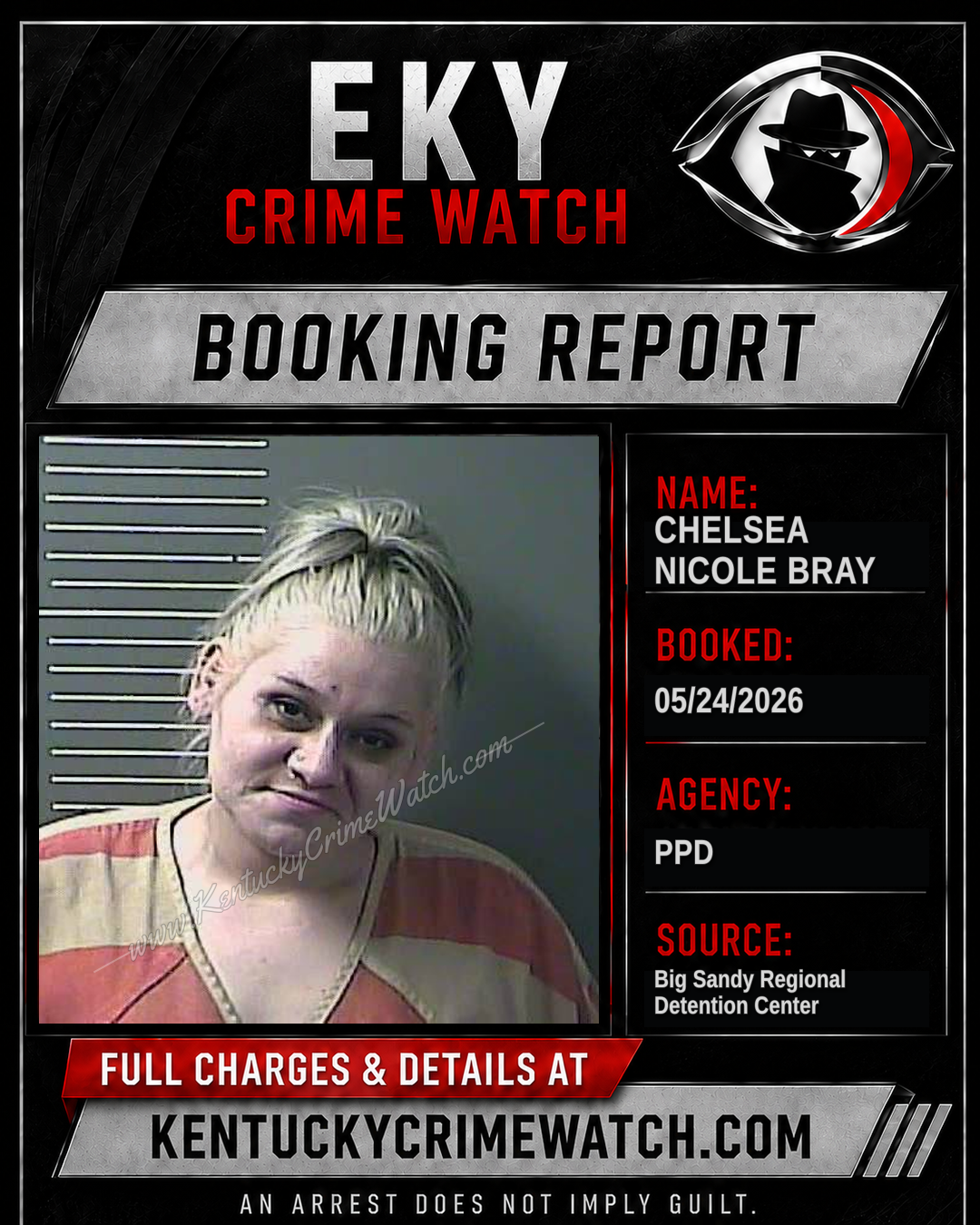 CHELSEA NICOLE BRAY booking image