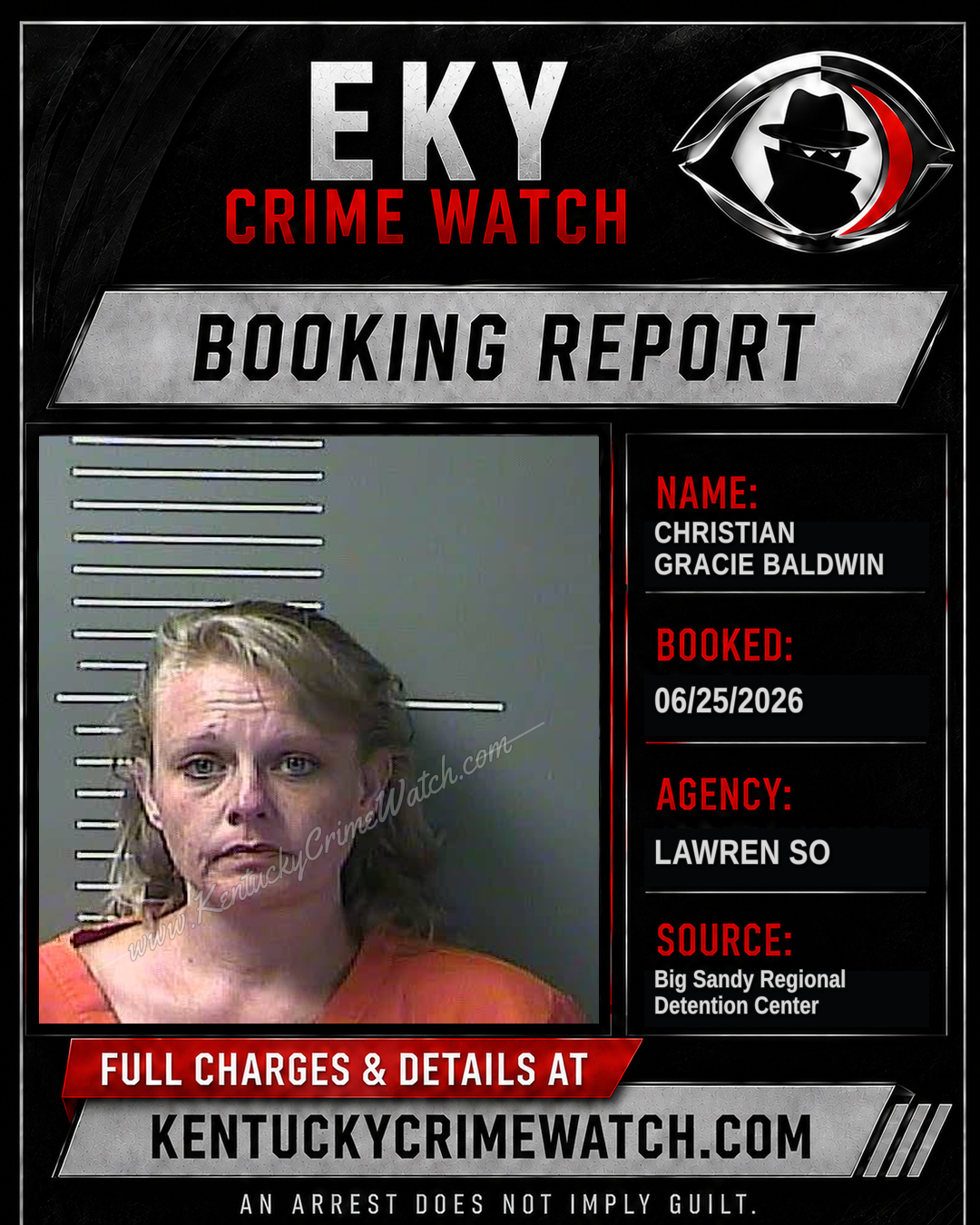 CHRISTIAN GRACIE BALDWIN booking image