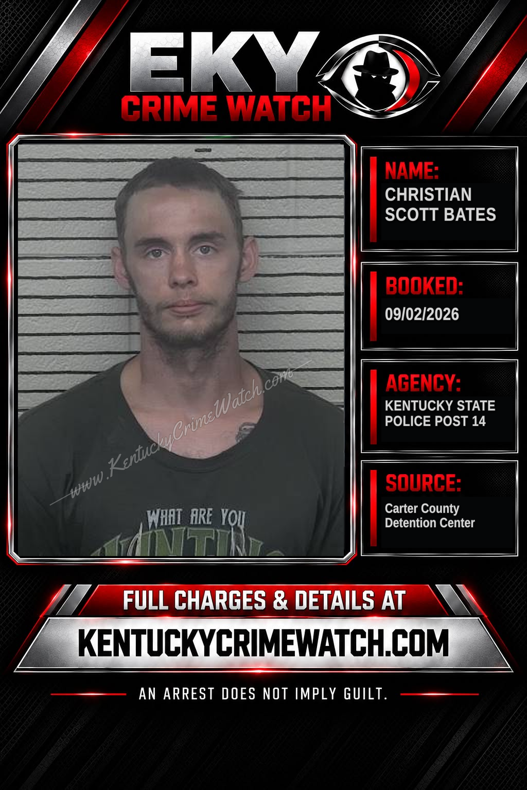 CHRISTIAN SCOTT BATES booking image