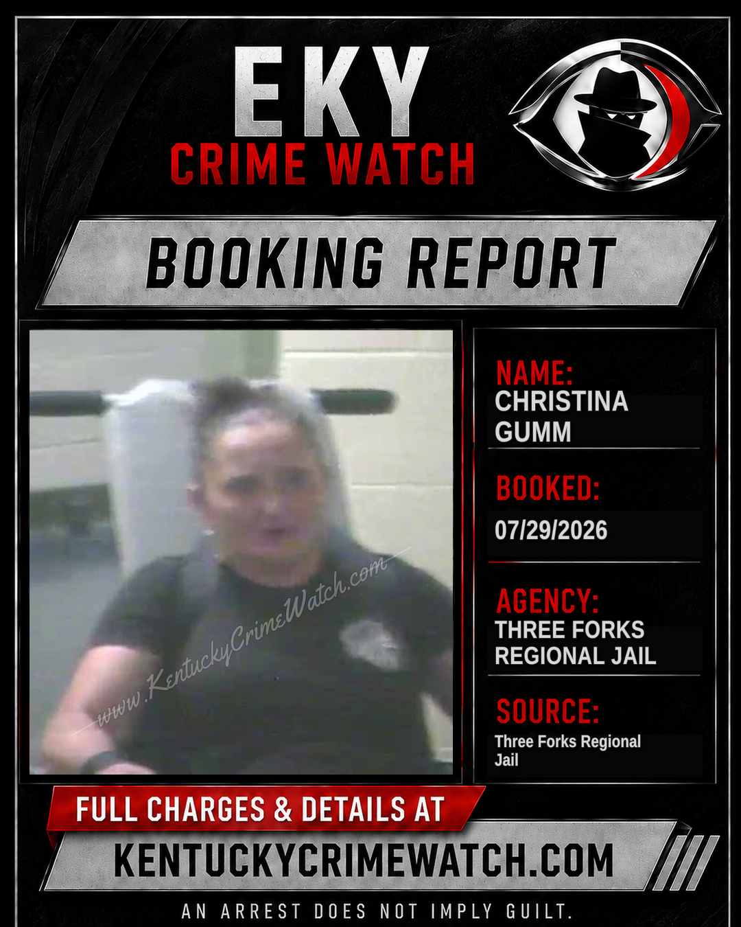 Christina Gumm booking image