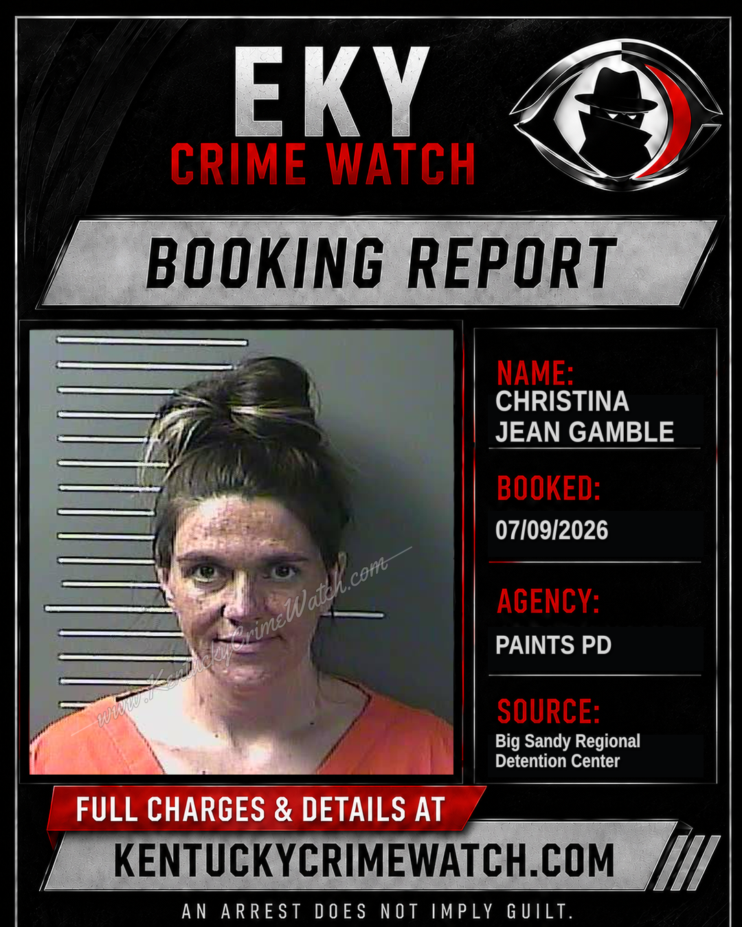 CHRISTINA JEAN GAMBLE booking image
