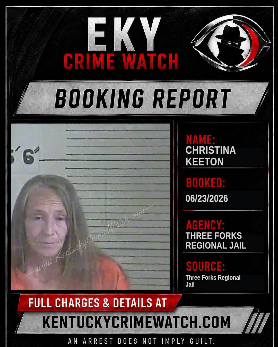 Christina Keeton booking image