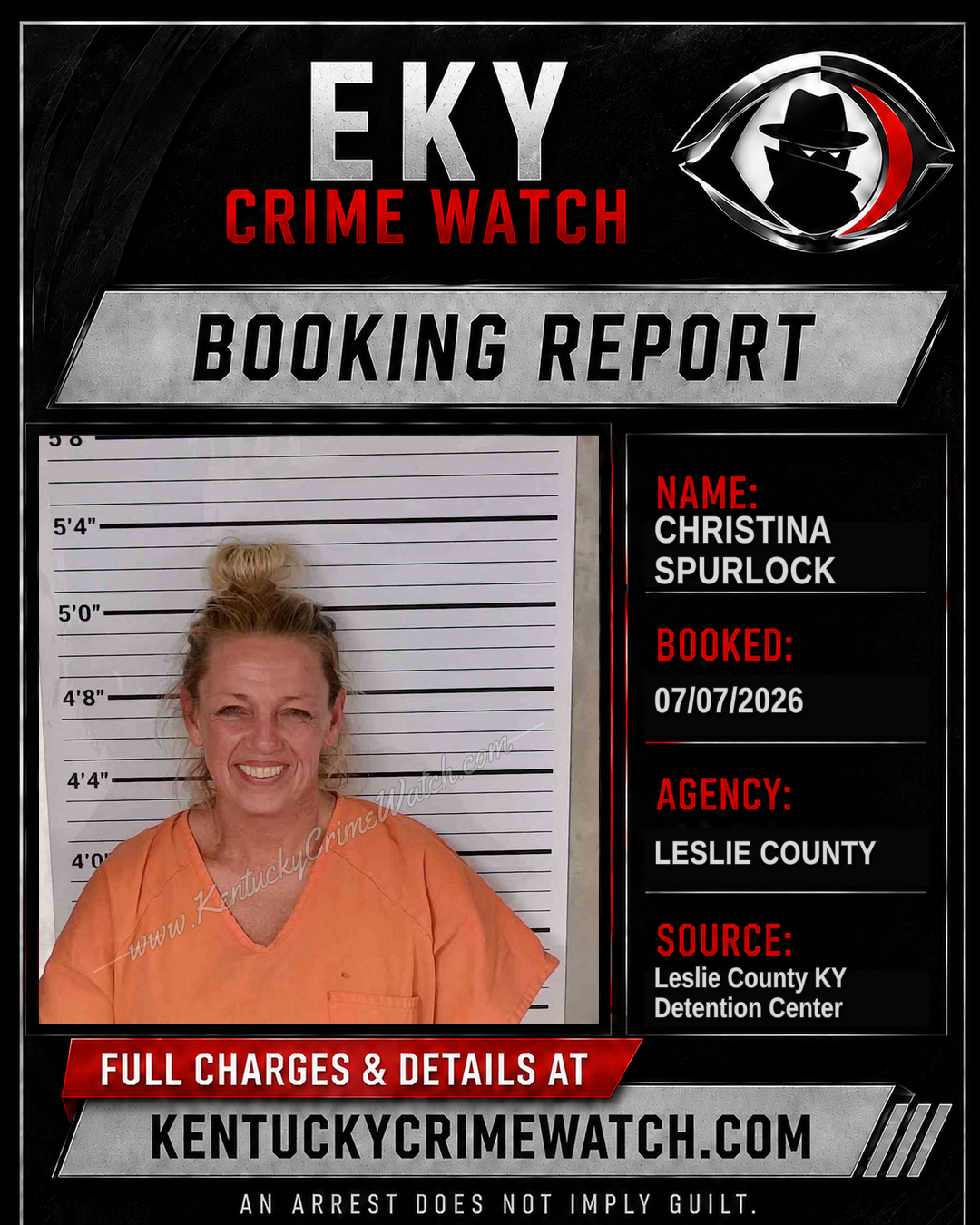 CHRISTINA SPURLOCK booking image