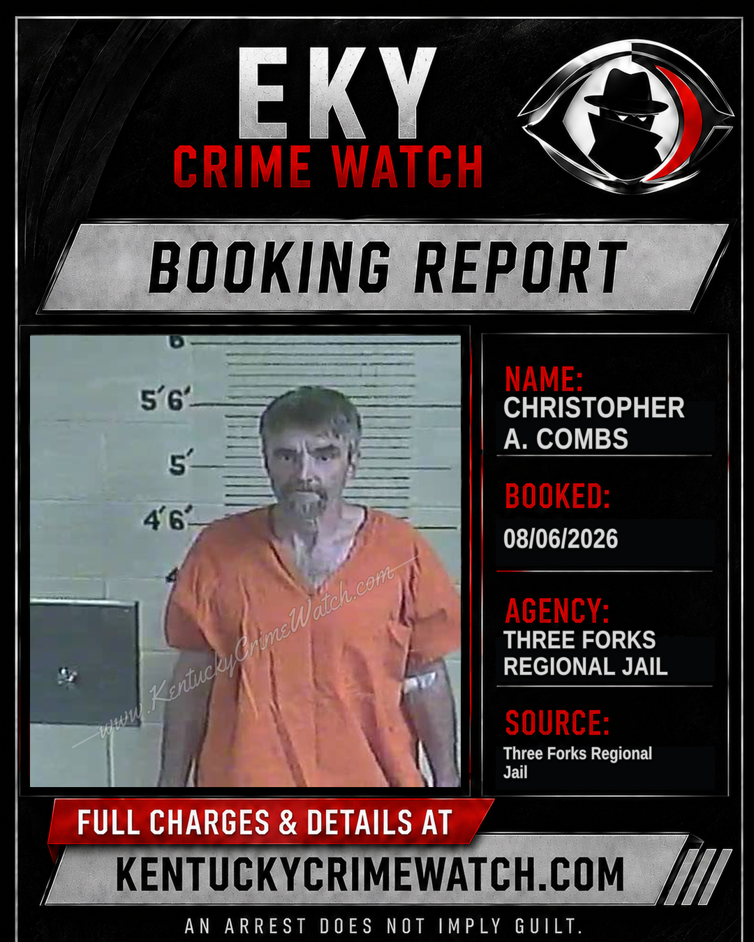 Christopher A. Combs booking image