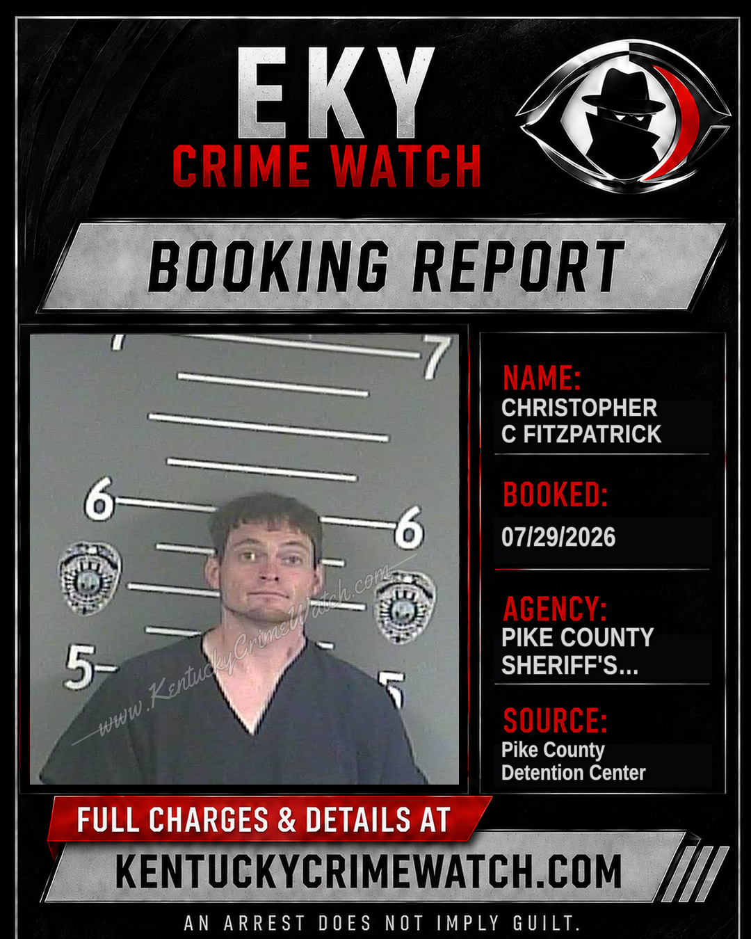 CHRISTOPHER C FITZPATRICK booking image