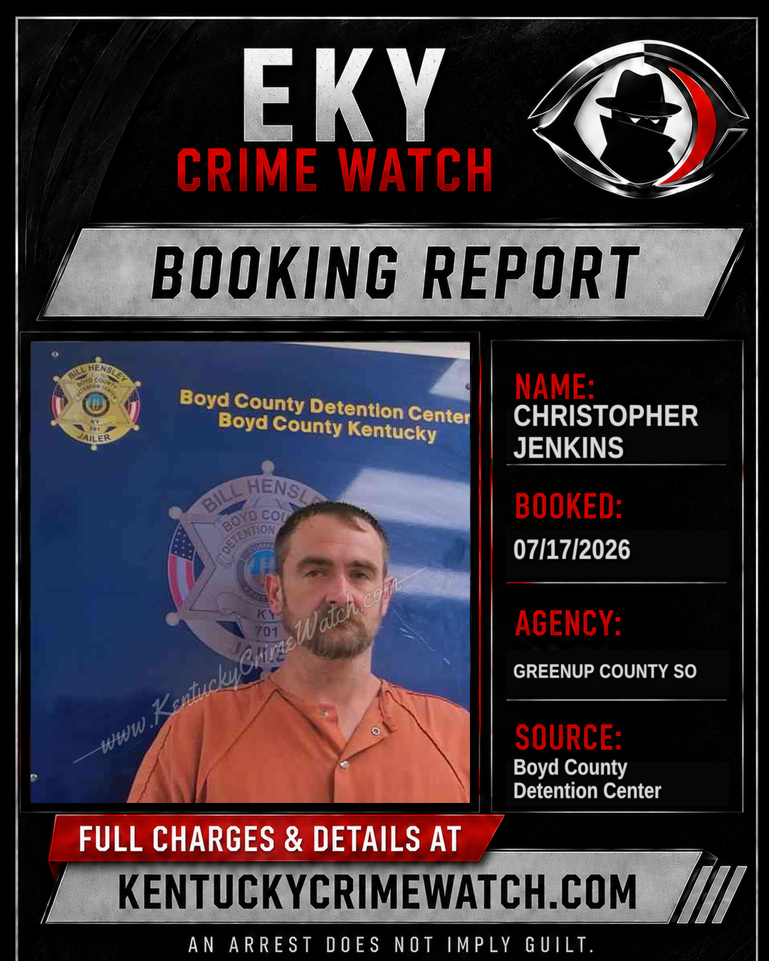 CHRISTOPHER JENKINS booking image