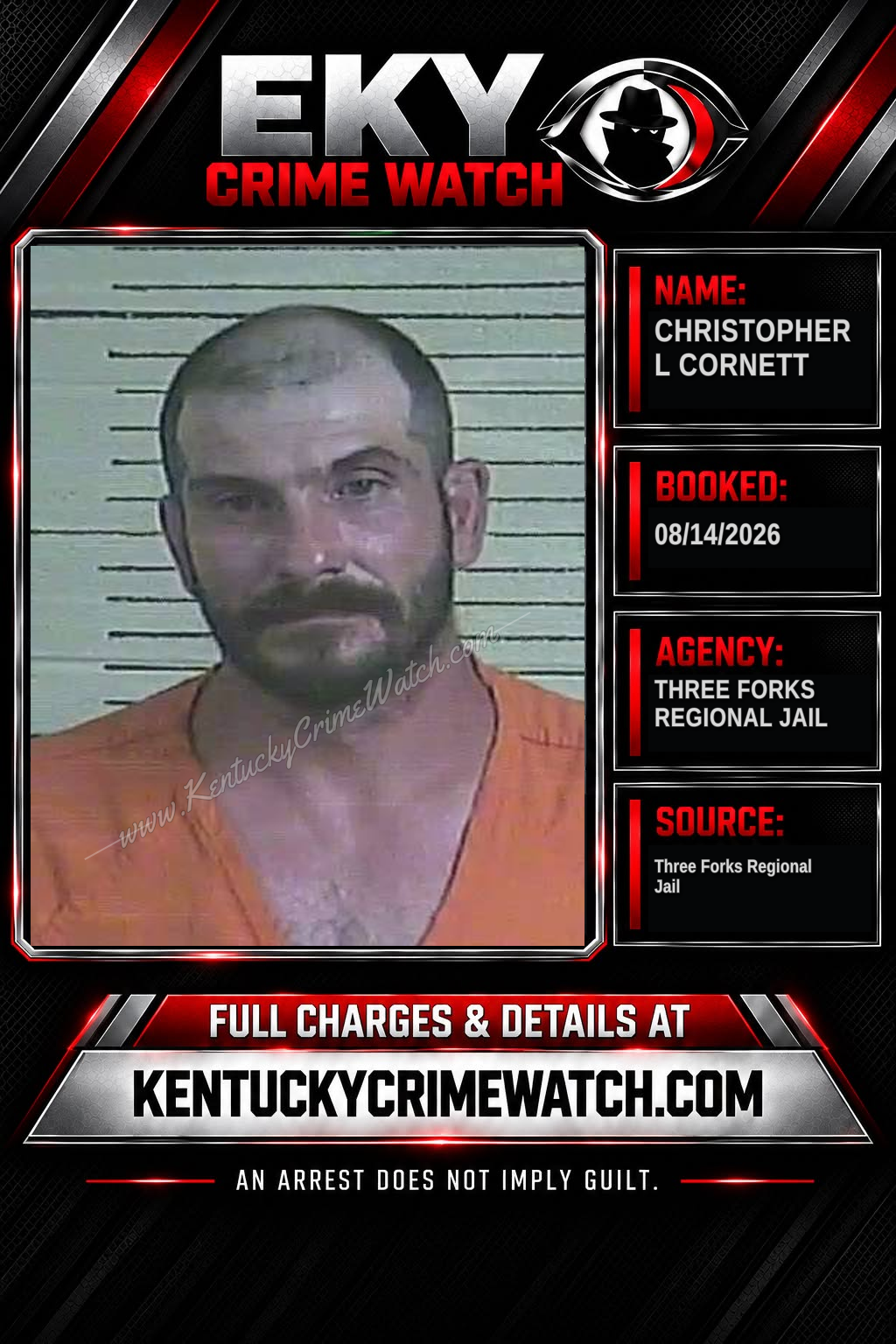 Christopher L Cornett booking image