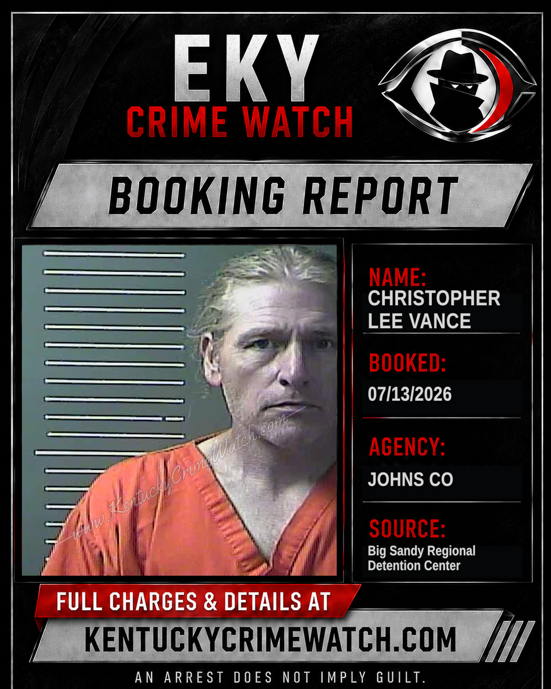 CHRISTOPHER Lee VANCE booking image